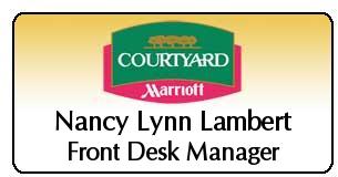 Engraved Courtyard Name Tags Engraved Courtyard Name Tags