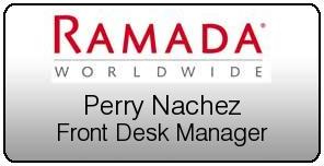 Engraved Ramada Name Tags Engraved Ramada Name Tags