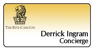 Engraved Marriott Namebadges