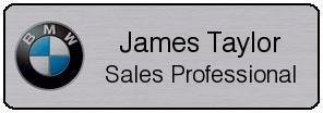 Engraved BMW Name Tags Engraved BMW Name Tags