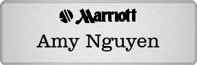 Metalfrost Courtyard Namebadges Metalfrost Courtyard Namebadges