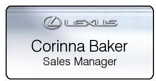 Engraved Lexus Namebadges Engraved Lexus Namebadges
