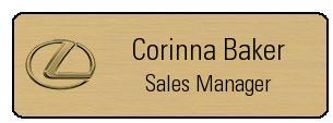 Engraved Lexus Name Tags Engraved Lexus Name Tags