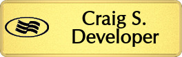 Metalfrost Crowne-Plaza Namebars Metalfrost Crowne-Plaza Namebars