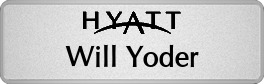 Metalfrost Hyatt Namepins Metalfrost Hyatt Namepins