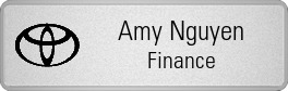 Metalfrost Toyota Namepins Metalfrost Toyota Namepins