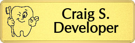 Metalfrost Orthodontist Nametags Metalfrost Orthodontist Nametags