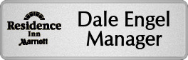 Metalfrost Residence Inns Namebadges